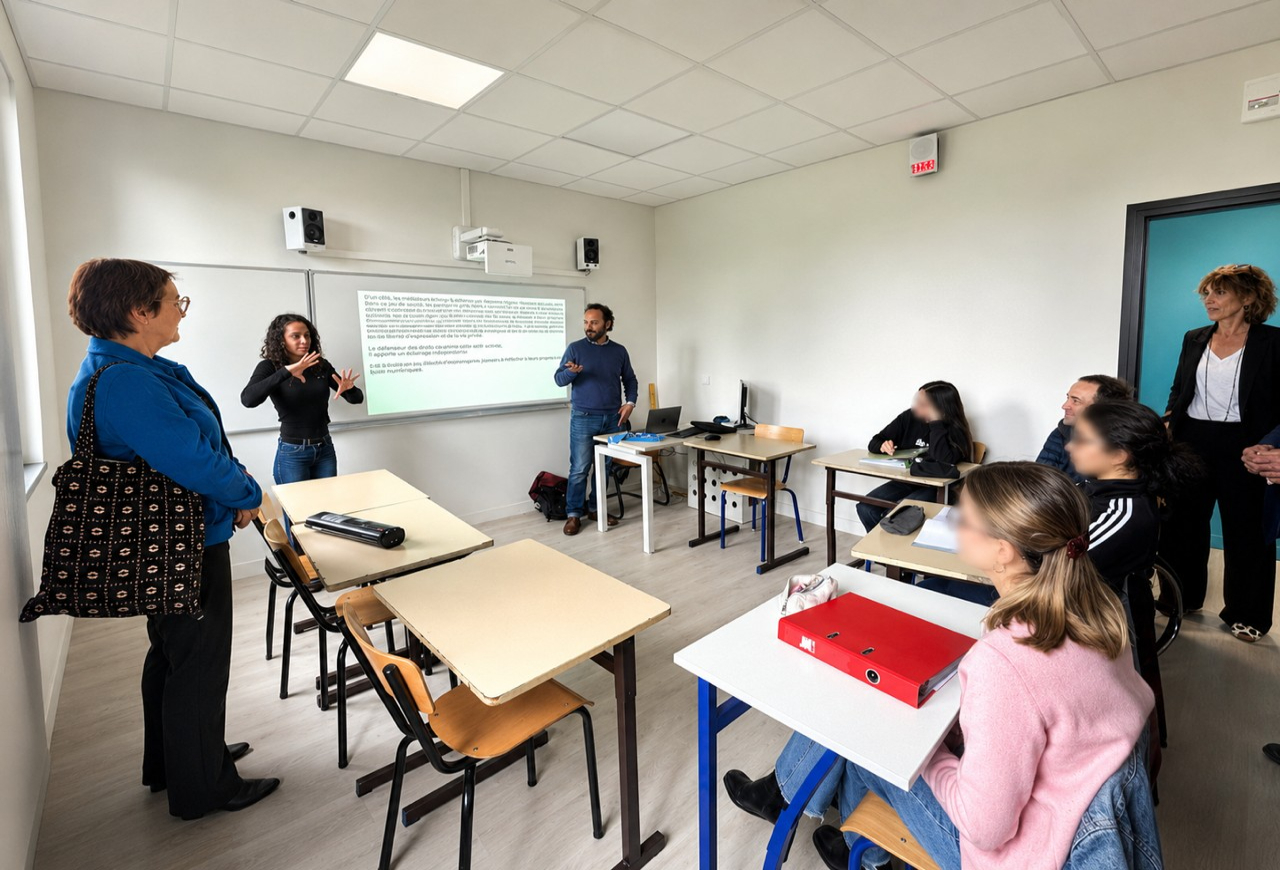 Visite de la Maire du 14e à Morvan