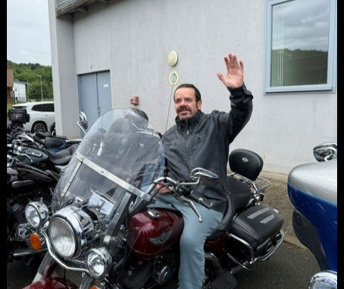 Visite des motards à Monchy St Eloi
